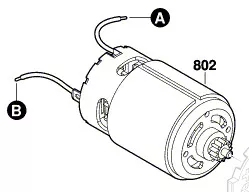 Moteur courant continu 10,8 V réf. 2 609 005 260 BOSCH